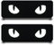2 Stück Lustig Katzen Augen Reflektiert Flagge Patch Stickerei Taktische Militär Patch,Aufnäher mit Stickereiverschluss Applikationen für Kleidung Jacke Stickereibänder Rucksäcke Taktische
