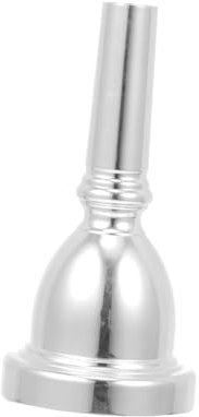 BESTonZON Mundstück Für Tuba Aus Langlebige Tuba-ersatzteile Tuba-instrumentenzubehör Versilberte Oberfläche Robust Und Widerstandsfähig Gegen Beschädigungen Gute Luftdichtheit