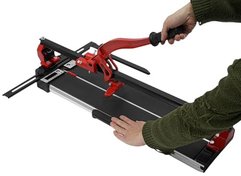 Susoso Tagliapiastrelle manuale, con manico ergonomico, lunghezza massima di taglio 60 cm, spessore di taglio 4-15 mm, per fai da te 83 x 20 x 23 cm