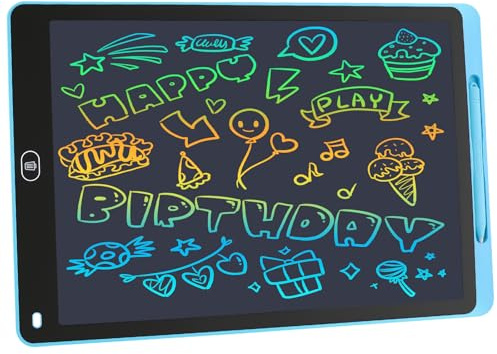 Foydream Tablette Dessin Enfant,16 Pouces Ardoise Magique,Tablette Dessin LCD Colorée avec Fonction de Verrouillage et D'effacement, Jouet Educatif de Filles et Garcons pour Enfant 3-12 ans,Bleu