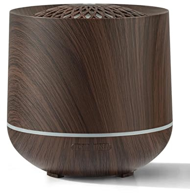 Difusor de aroma inalámbrico, 300 ml, difusor de ambientador, humidificador, funcionamiento silencioso, aceites esenciales, sin BPA, aromaterapia, difusor con luz nocturna para el hogar o la oficina