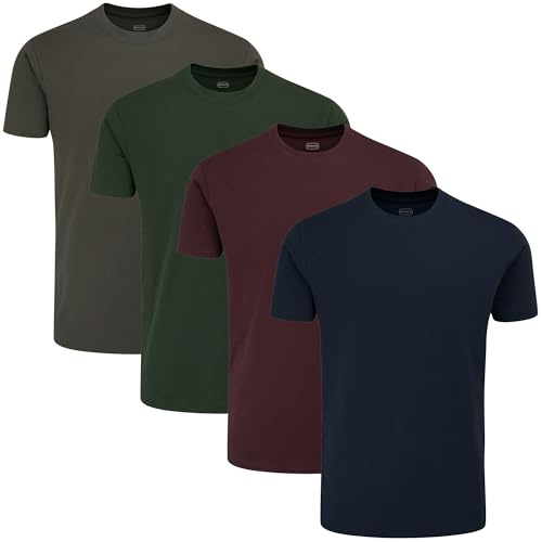 uniplen 4 Pack Plain Crew Neck T-Shirt