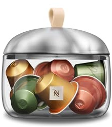Nespresso LUME Mia Kapselbehälter Small | Elegante Aufbewahrung Kaffeekapseln | Fassungsvermögen ca. 10 Kapseln