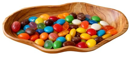 Genérico Cuenco de Madera para Alimentos y Comida | Rústico | Fuente De 40x18x6 Cm Para Dulces - para Comida, Dulces, Aperitivos, Mesa, Cocina, Sala de Estar, Encimera