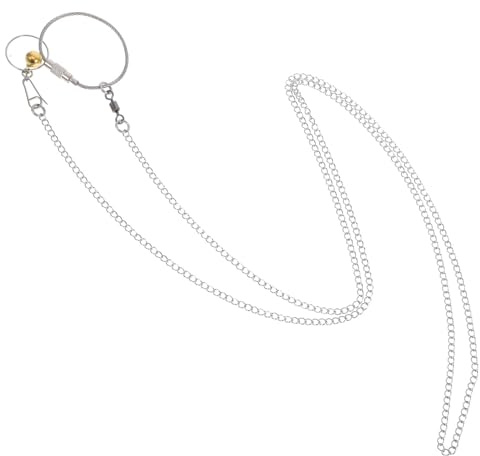 ULTECHNOVO Collare Design in al per con e Inossidabile Acciaio Pappagalli Piede Confortevole Anello Versatile per Allenamento 1 Metro Argento All'aperto