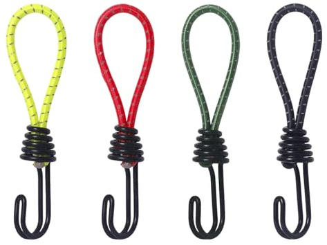 GDFHBD 16 Pieces Of Double-Hook Elastic Rope, Tent Elastic Rope Buckle, Fixed Binding Belt With Hook Canopy, Suitable For Outdoor Camping.