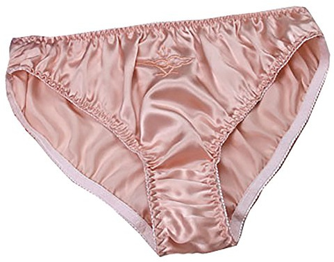 LSHARON Culotte sexy 100% soie de mûrier pour femme - Rose - Medium