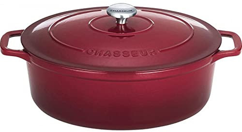 Chasseur cazuela ovalada de hierro fundido esmaltado 31 cm vino sublime puc473121