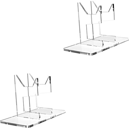 Baluue 2pcs Acrylic Game Controller Holder Stand Controller Organizer for Video Game Console Gaming Accessory Storage Rack for Game Rack