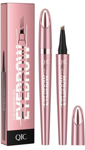 Magic Liquid Eyebrow Pencil - New 4 Tip Microblade Brow Pen, Natural Long-Lasting Hair-Like Defined Contouring Brows (# 02)