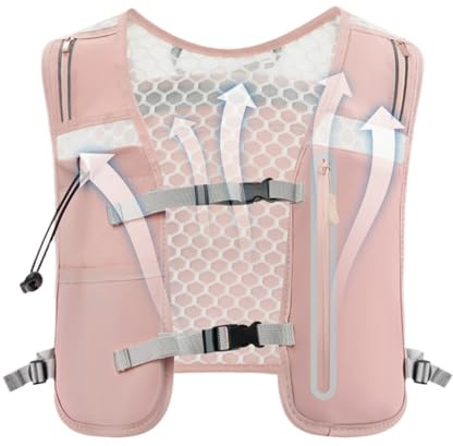 Gilet Idratante per Corsa | Gilet da Trail Running 4L,Cinghie Toraciche Regolabili Riflettenti con Porta Cellulare e Sacca per Acqua per Uomini e Donne per Outdoor Ciclismo Campeggio Trail Race e