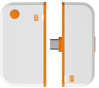 PUSOKEI Kit de Transmisor y Receptor HDMI Inalámbrico, Adaptador USB-C a HDMI de Alcance de 50 Pies para Transmisión, Juegos, Presentaciones Comerciales, Plug and Play con Cero Retraso,