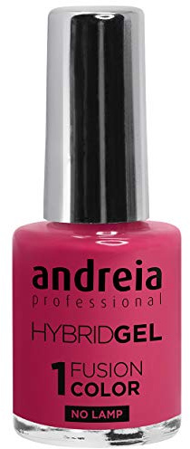 Andreia Professional Hybrid Gel Nail Polish - 2 Steps and No Lamp Required Long Lasting and Easy Removal - Fusion Color H19 Red | Shades of Pink…