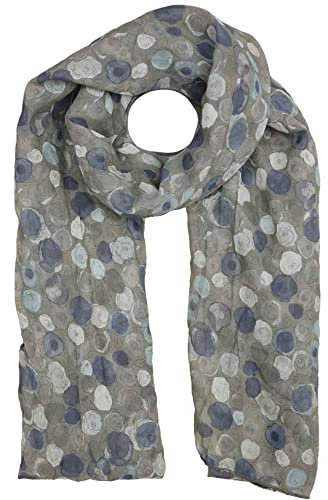Zwillingsherz Seiden-Tuch im auffälligem Design - Hochwertiger Schal für Damen Mädchen - Halstuch - Umschlagstuch – weicher Schlauchschal für Frühjahr Sommer Herbst Winter - grün