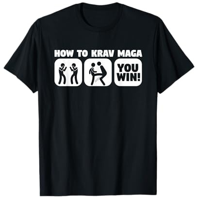 Funny Combat Krav Maga Shirt T-shirts israéliens pour hommes T-Shirt
