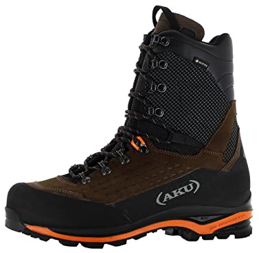 AKU Dogma GTX - Botas de caza para hombre, resistentes e impermeables, fabricadas en Italia, Marrón Negro, 42 EU