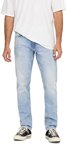 ONLY & SONS Herren Jeans ONSWEFT 4873 - Slim Fit - Blau - Light Blue Denim, Größe:32W / 30L, Farbvariante:Light Blue Denim 22024873