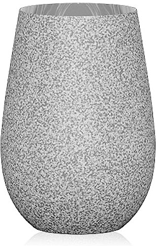 Stölzle Lausitz Longdrinkgläser Stones Graphit Mittelgrau 6er-Set 465 ml – Allroundbecher für Wasser, Saft & Cocktails – Hochwertige Trinkgläser in Steinoptik – Spülmaschinengeeignet & stoßfest
