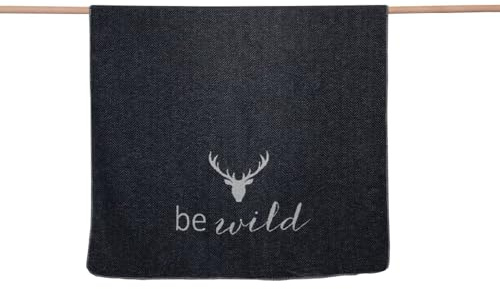 David Fussenegger [W0724] Wohndecke be wild anthrazit, 200x150 cm