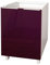berlioz creations sas Küchenunterschrank, 2 Türen, 60 cm, Holz, Aubergine, Hochglanz, 62 x 52 x 83 cm