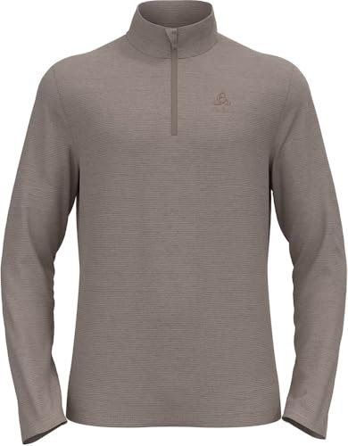 Odlo Fleecepullover Herren Roy I Midlayer mit Halbreißverschluss I Langarm Wandershirt