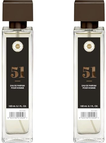 IAP Pharma Parfums nº 51 - Eau de Parfum Vaporisateur Fleuri Homme - 150 ml (Lot de 2)