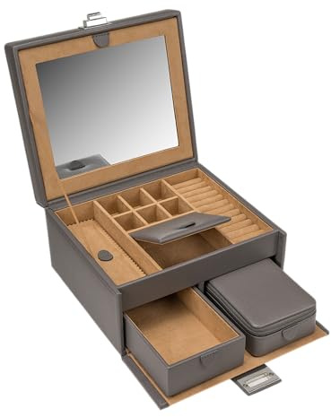 Windrose Schmuckkoffer M mit Einsatz marvella/ash