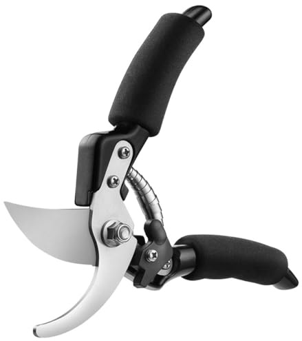 ZMREN Forbici Cesoie da Giardino, Forbici da Giardinaggio, Lama in Titanio Antiruggine, per Piante, Siepi, Fiori, Rose e Alberi, Diametro massimo di taglio 19 mm