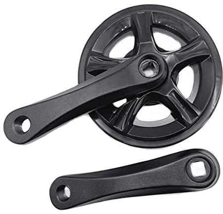 Wadakada Juego de Bielas de una Sola Velocidad para Bicicleta, 32T, Juego de Bielas EléCtricas Plegables para Bicicleta, Cubierta de AleacióN de Aluminio de 127MM, Accesorios para Bicicleta