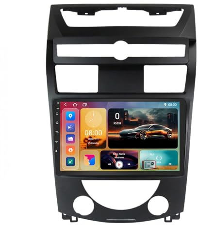 Autorradio Android de 9 Doble DIN para SsangYong Rexton Y250 (2006-2012) con CarPlay, Bluetooth, GPS, Radio FM, cámara Trasera, Controles en el Volante y WiFi (A2 2G+32G).