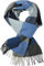 Rotfuchs Winterschal & Warm Karo modisch Mehrere Farbstellungen Wolle 180 x 30 cm Made in Germany (blau)