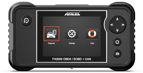 ANCEL FX2000 OBD2 Scanner Outil D'analyse Auto Multi-Marques, Valise Diagnostic Auto pour Moteur Transmission ABS SRS Lecteur, OBDII Diagnostic Français pour Codes D’Erreur avec Carte TF 16GB