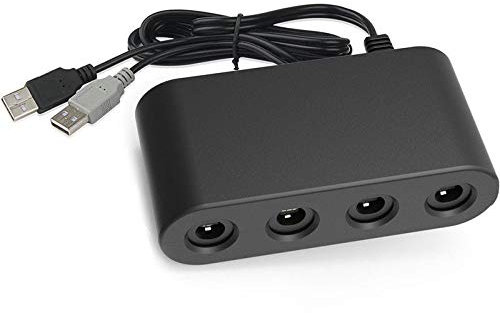 OSTENT Convertitore adattatore controller a 4 porte per Nintendo Gamecube NGC in Wii U/Switch/PC Terminal