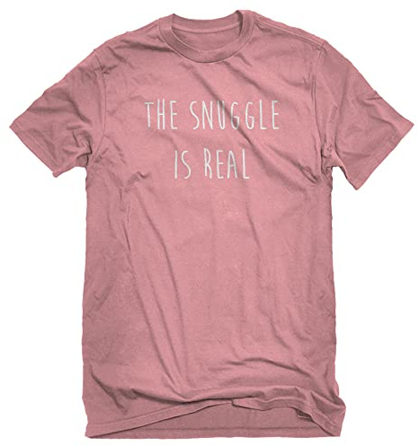 The Snuggle is Real X-Large Light Pink Unisex T-Shirt
