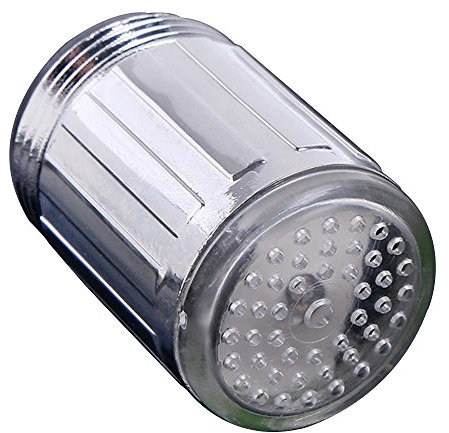 Luminous Glow Light-up Faucet, Cabeza de boquilla de grifo de ducha LED con luz azul