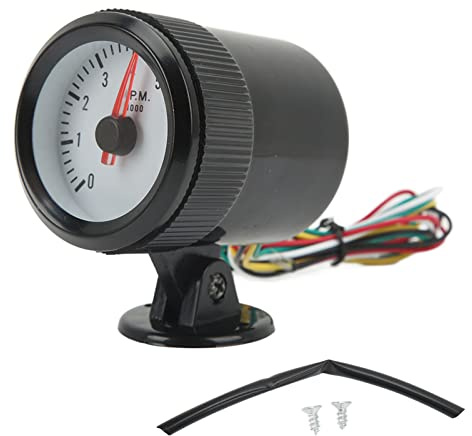 Aramox Pekarvarvräknare 0-8000RPM, 52 mm Blå LED Bakgrundsbelysning för 4 6 8 Cylindrar Bensinbil