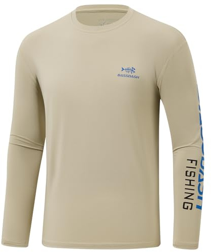 Bassdash Homme Manches Longues T-Shirt Anti-UV UPF 50+ T-Shirts de Pêche pour Hommes FS31M