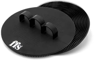 FFS Beauty Silicone Body Scrubber - Black | Reusable & Hygienic Exfoliating Tool for All Skin Types | Gentle, Effective & Eco-Friendly Skincare Companion