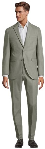 Steffen Klein Herren Designer Anzug - Slim Fit - Größe 54 - Zweiteiler Business Anzug - Khaki
