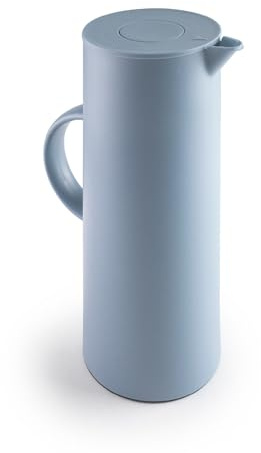 IBILI - Jarra Termo con Interior de Cristal, Doble pared, 1 litro, Azul, Libre de BPA