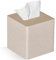 GOLRANLYE Taschentuchbox Quadratisch, PU-Leder Moderner Kosmetiktücher Box Halter für Badezimmer Schlafzimmer Esszimmer oder Büro(Beige)