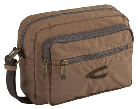 camel active Journey Herren Umhängetasche Crossbody Bag Mittelgroß Beige