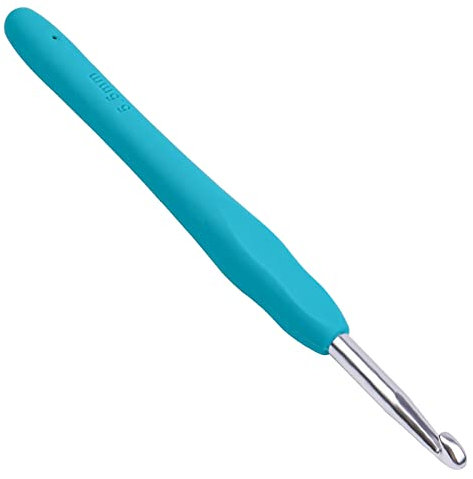 5.5mm Crochet Hooks Crochet Knitting, Ergonomic Soft Handles Crochet Hooks for Arthritic Hands, Light and Comfortable Crochet Tool,Crochet Tool for Knitting Suitable for Beginners (5.5mm)