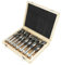 Lyrlody Juego de 8 Brocas helicoidales HSS Grandes tratadas térmicamente industriales de Larga duración con Estuche de Madera para carpinteros, contratistas, electricistas, talleres, Bricolaje, etc