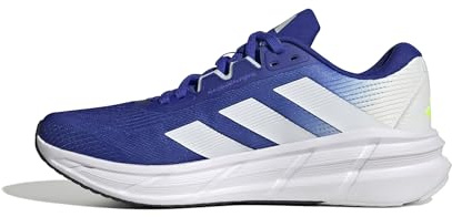 adidas Homme Questar 3 Running Shoes, Lucid Blue/Cloud White/Lucid Lemon, 43 1/3 EU
