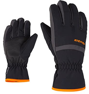 Ziener LEJANO Kinder AS Ski-Handschuhe/Wintersport | Wasserdicht Atmungsaktiv, black/graphite, 5