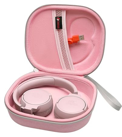 XANAD Hard Case for JBL Tune 520BT/720BT/510BT/660NC/700BT/710BT/760NC/750BTNC/660 BTNC/560BT/500BT/E45BT or JBL Live 650BTNC/460NC/400BT/500B Headset (Pink)