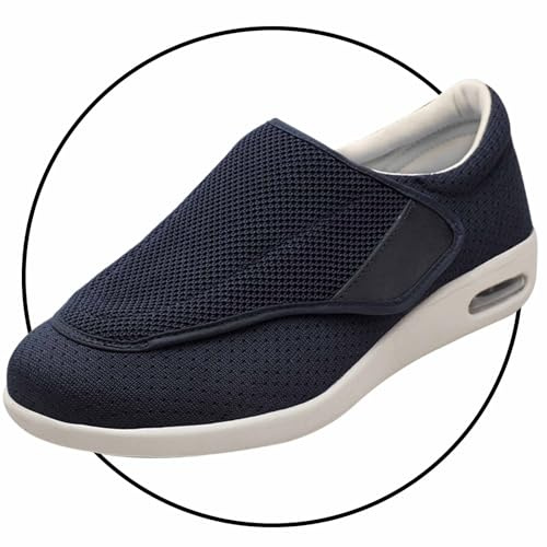 Möge Zapato Juanete Hombre Extra Anchos Zapatos Vendaje Ortopédico Verano Diabéticos Zapatos ortopédicos Ajustables Zapatillas para pie diabético Zapatos valgus de Pulgar