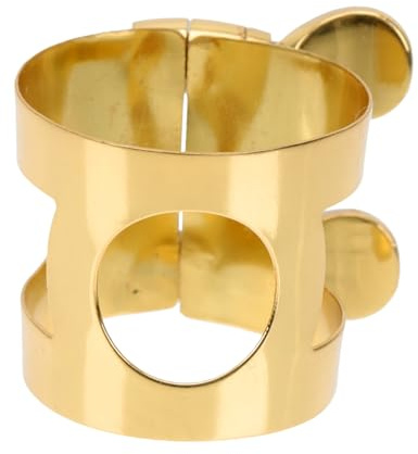 LALADEFIEE Clip Ajustable Accesorio Funcional Abrazadera para Boquilla para Saxofón Alto de Latón Duradero Adecuado para Músicos Profesionales