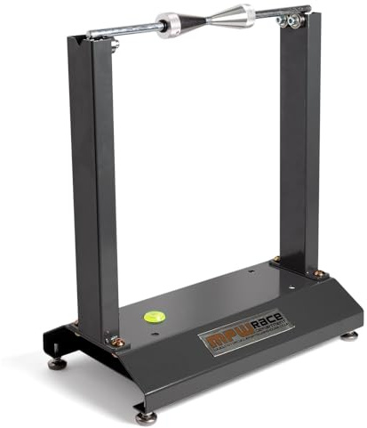 MPW Race Dept Motorcycle Wheel Balancer Portable Balancing Stand With Weights 10-21 Inch Wheels